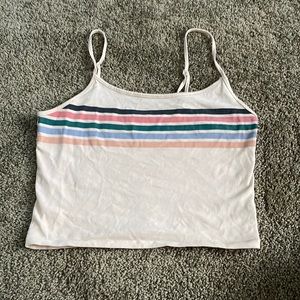 american eagle women’s white tank top size xs